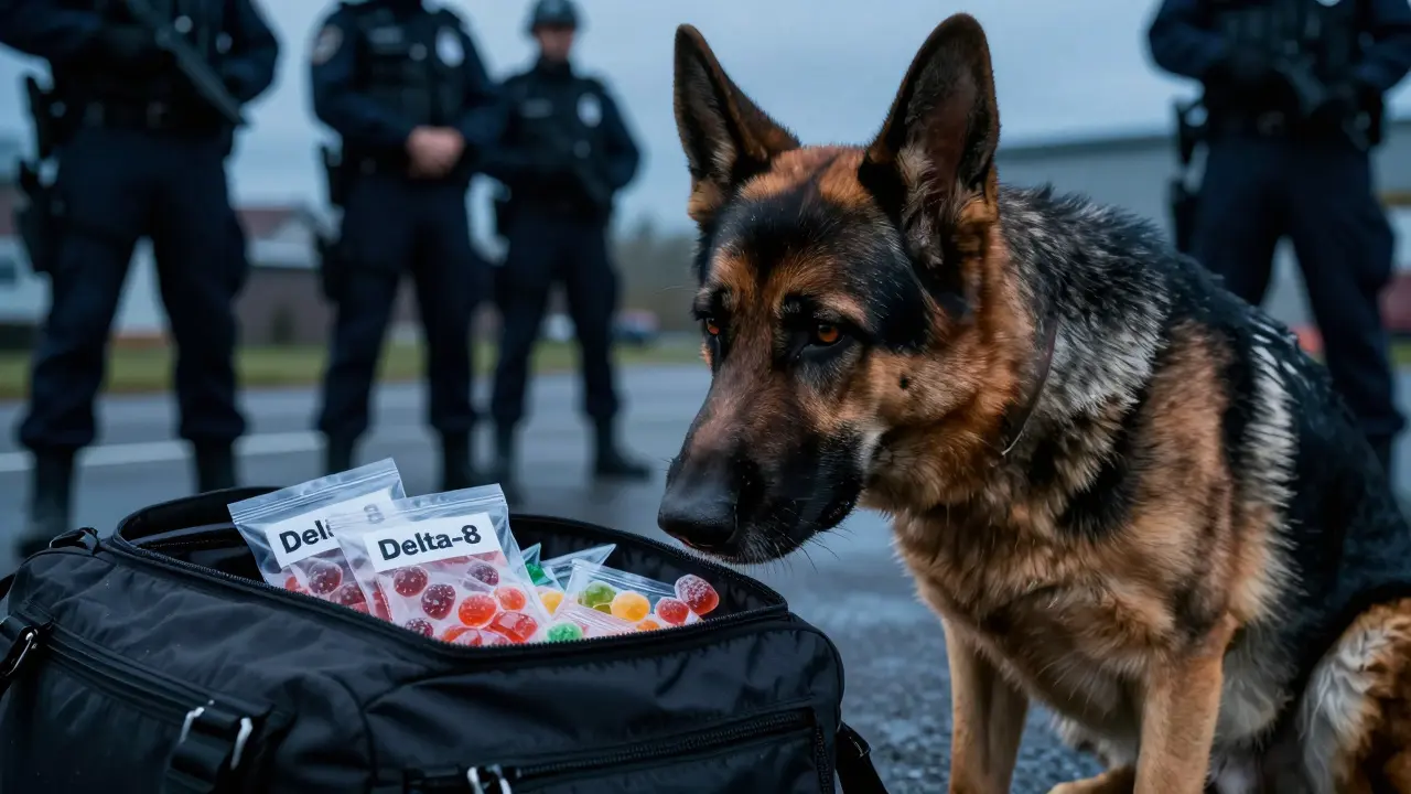 Können Polizeihunde Delta-8-Gummis riechen? Die Wahrheit über THC-Detektion