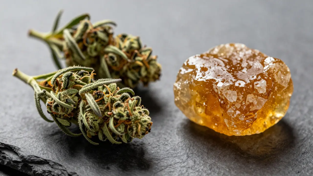Konzentrat vs. Blüte: Ist Konzentrat wirklich potenter? Ein Vergleich für Cannabis-Wein