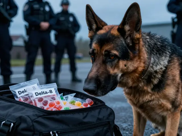 Können Polizeihunde Delta-8-Gummis riechen? Die Wahrheit über THC-Detektion