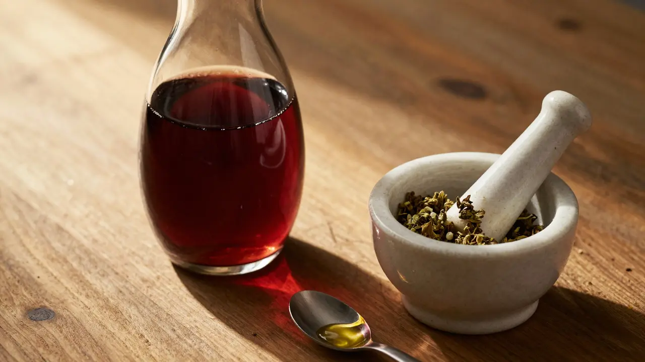 Zutaten für Cannabis-Wein: Wein, Blüte und Öl