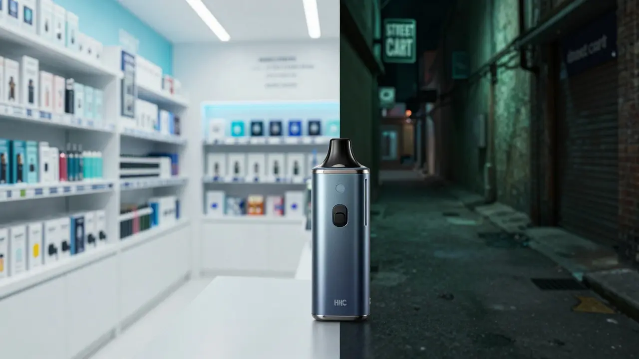 Dispensary-Carts vs. Street-Carts: HHC-Vapes sicher nutzen