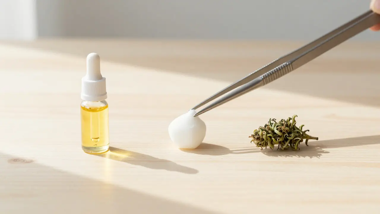 Vergleich von CBD-Öl, Wachs und Hanfblüte zur Dosierung